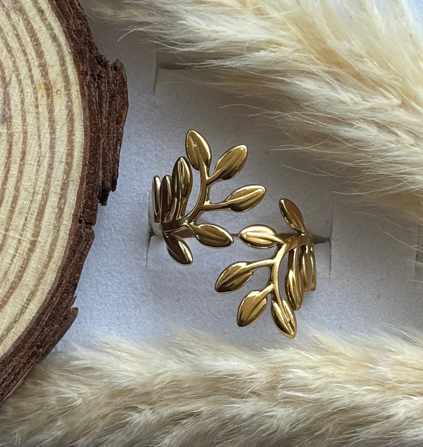 Anti tarnish gold plated adjustable ring