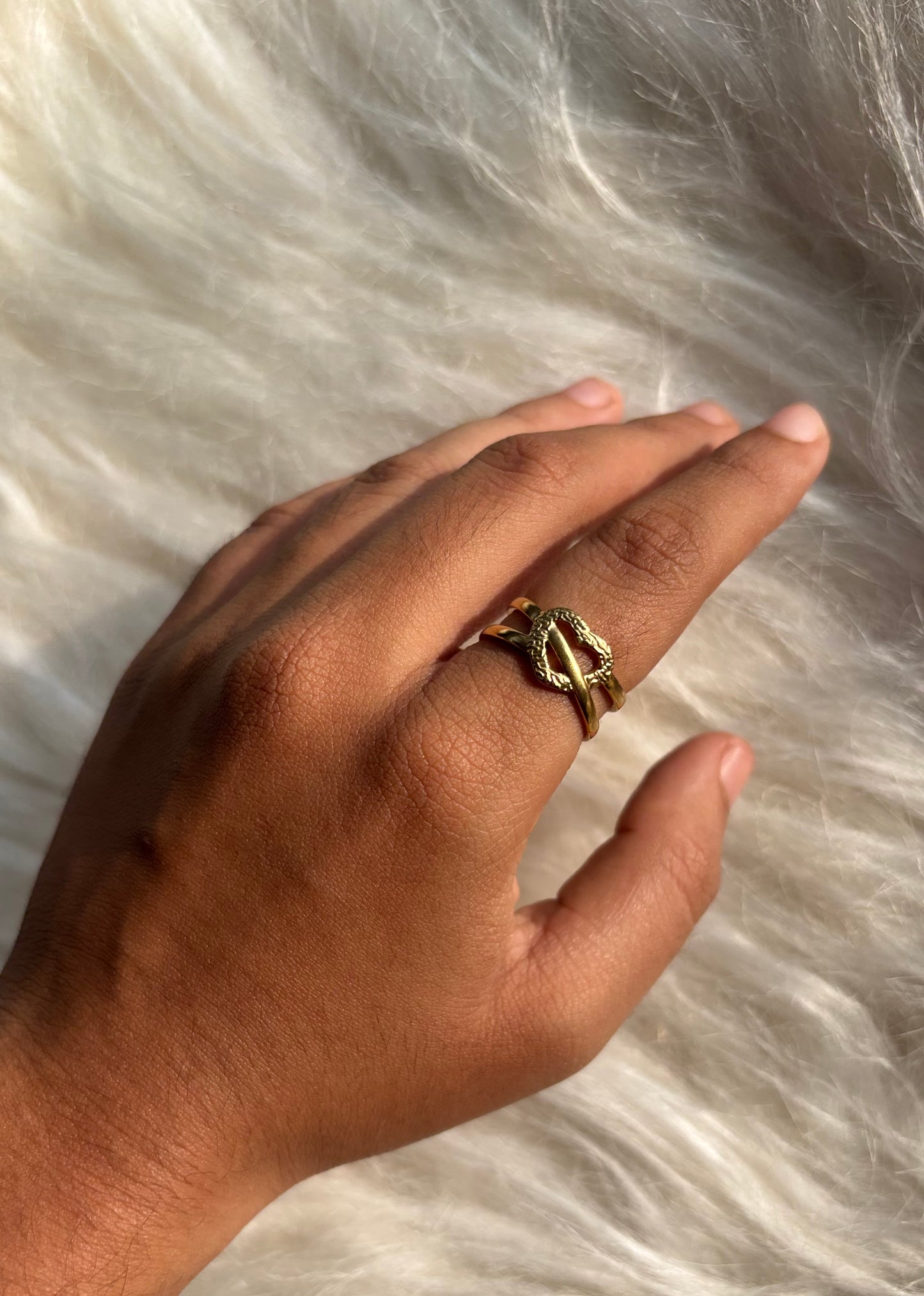 Anti tarnish gold plated ring