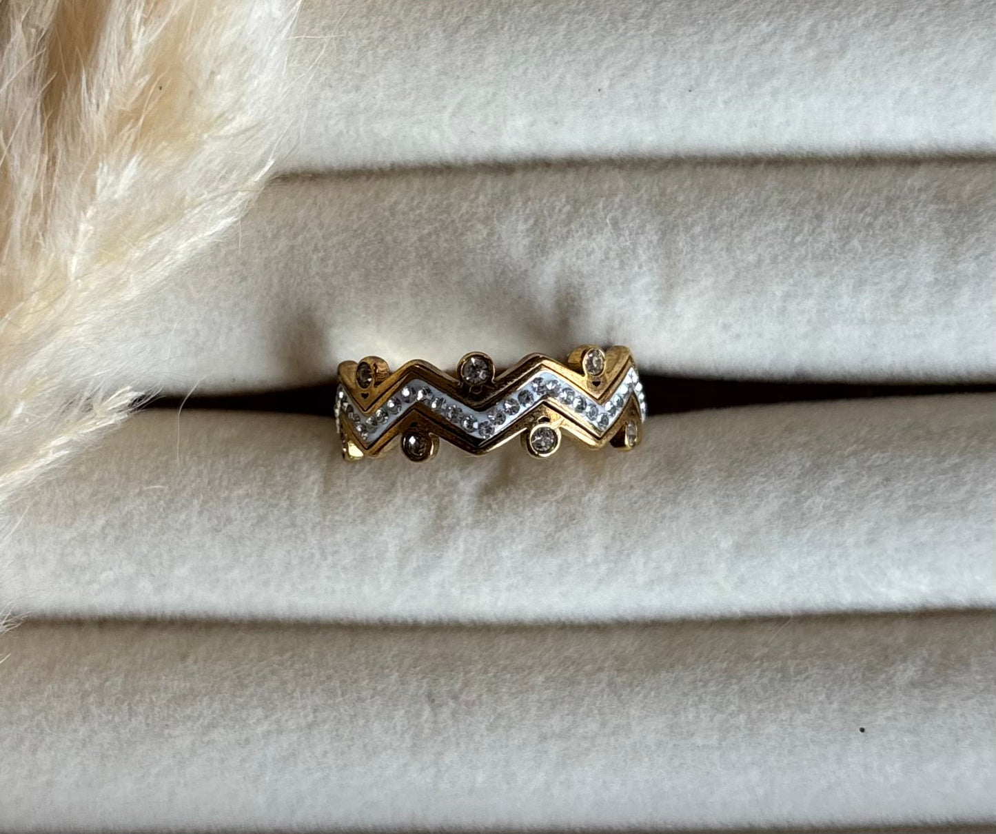 Anti tarnish gold plated ring