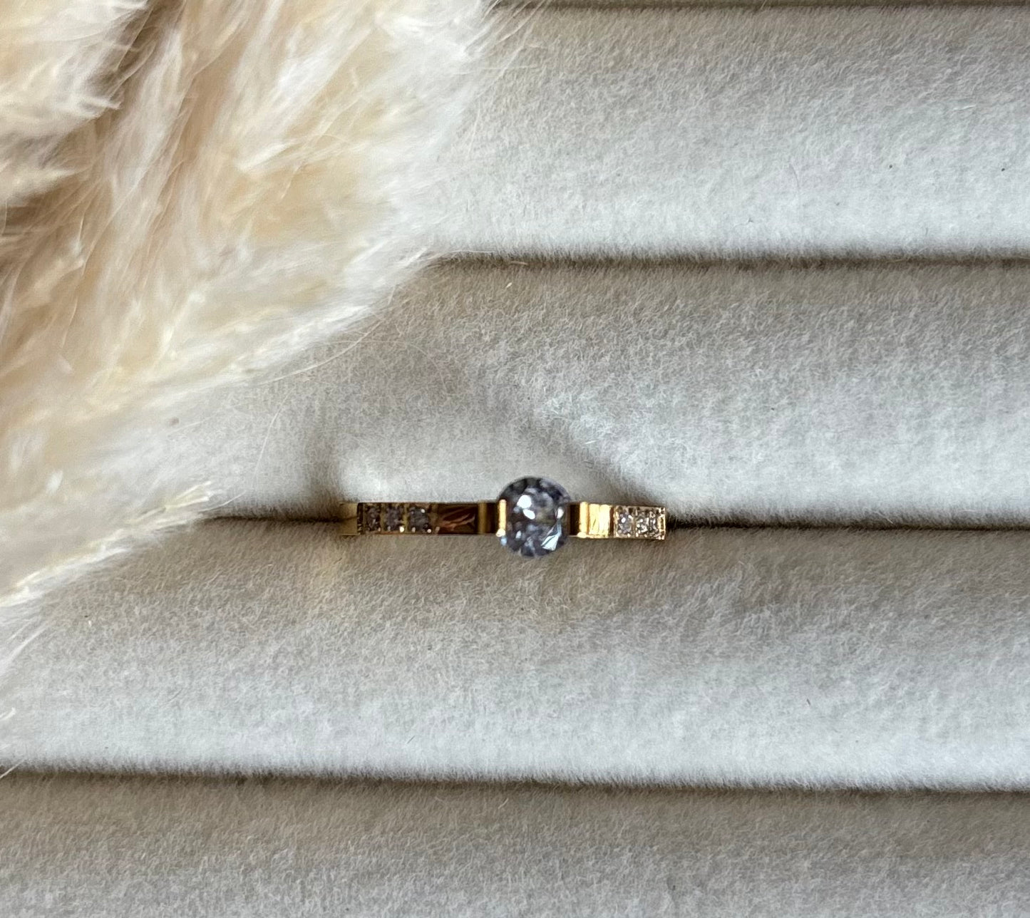 Anti tarnish gold plated ring