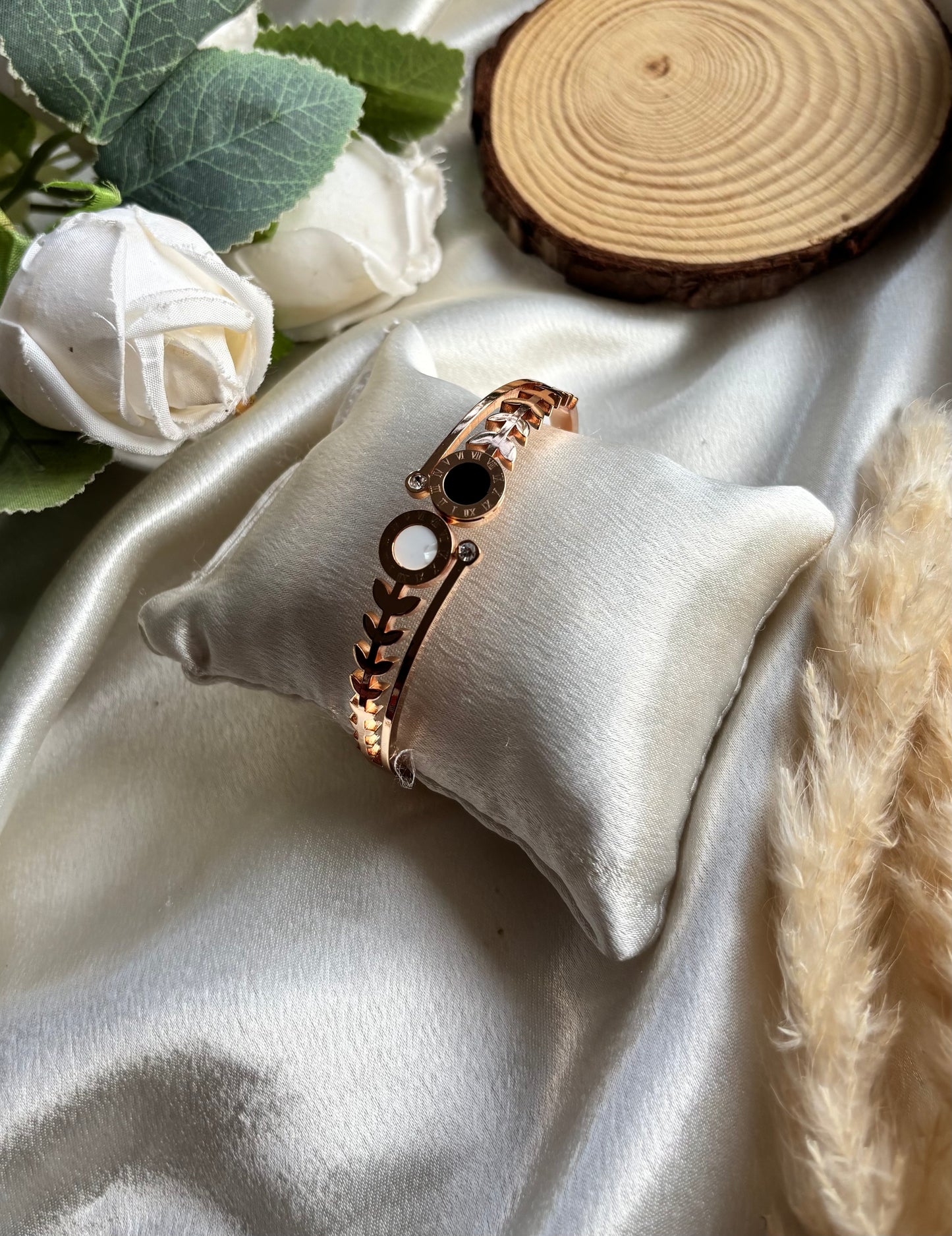 Anti tarnish rose gold plated bangle