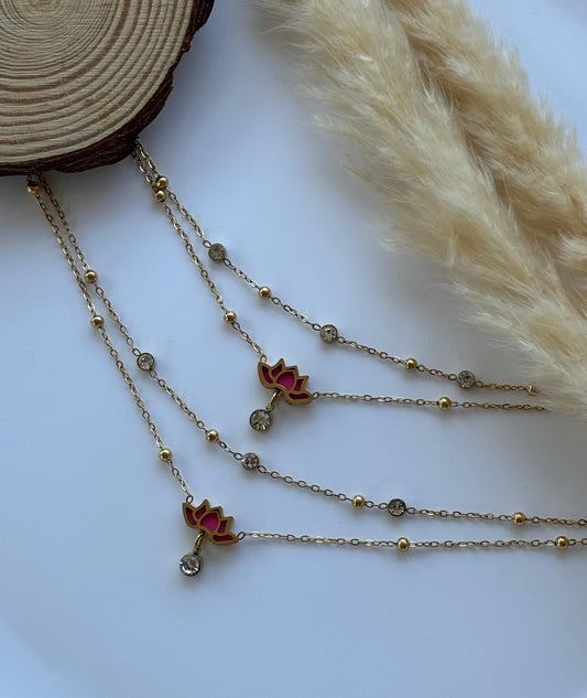 Anti tarnish gold plated anklets