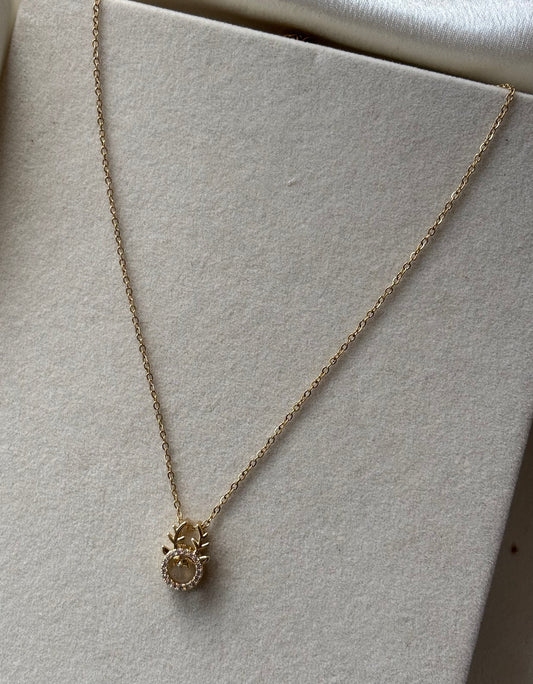 Anti tarnish gold plated deer pended