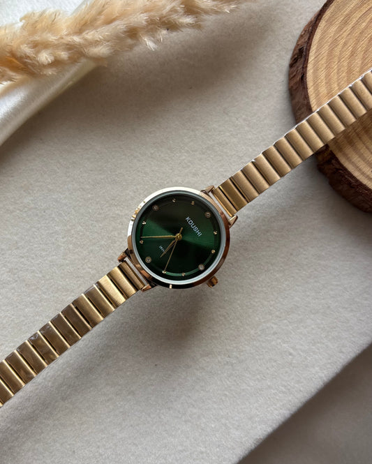 Premium green elegant watch