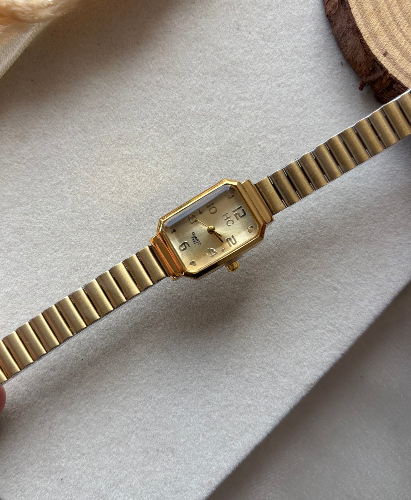 Premium yellow rectangular watch