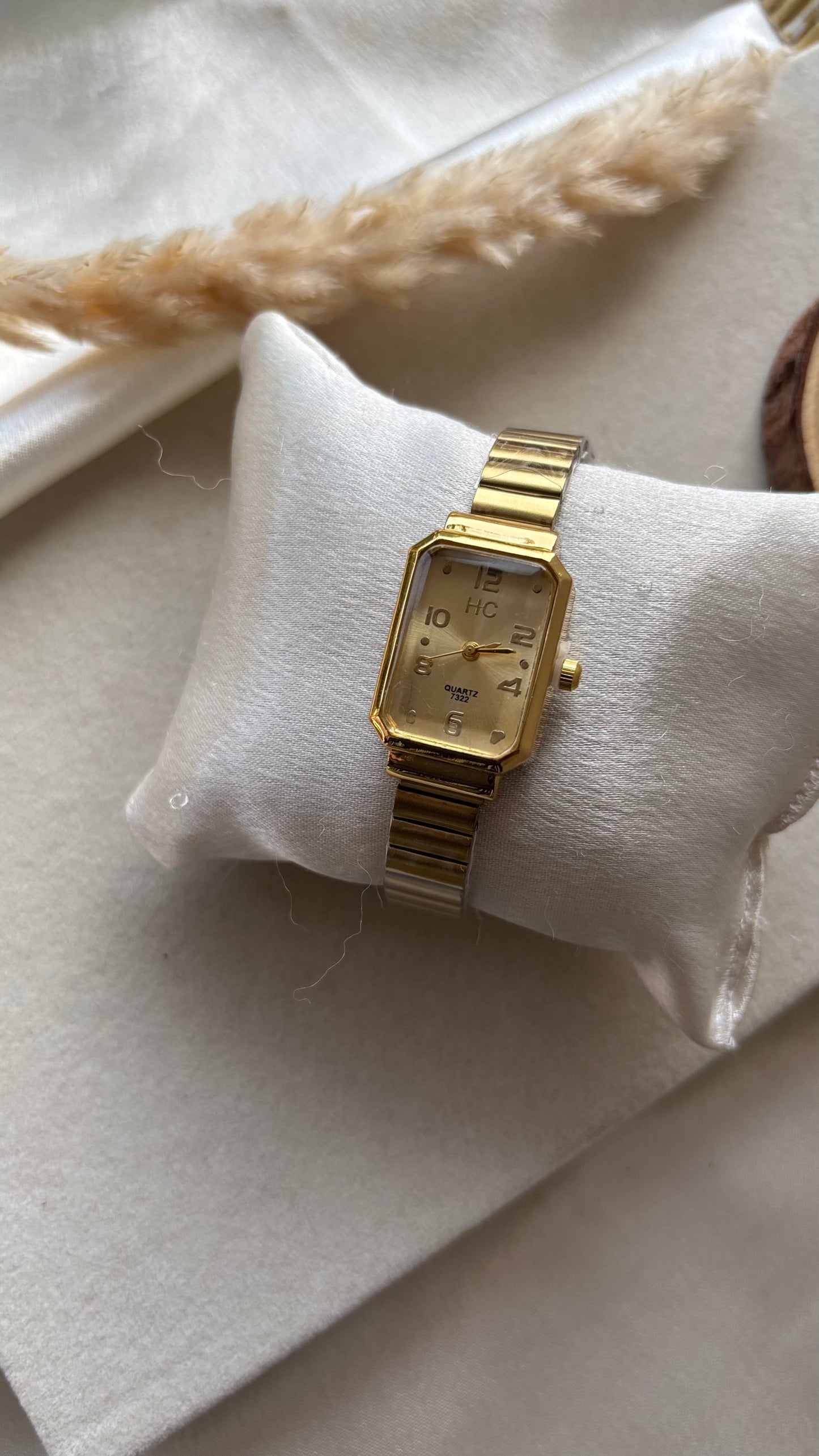 Premium yellow rectangular watch