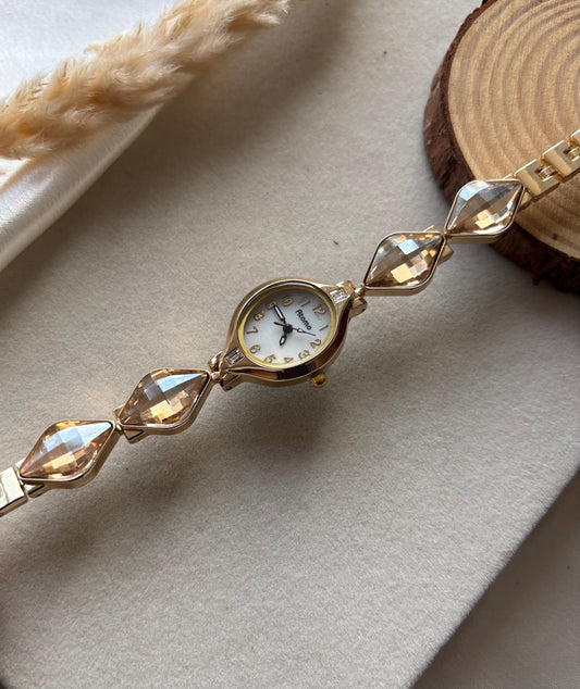 Stainless steel premium heavy stone watch