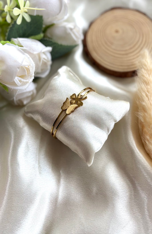 Anti tarnish gold plated openable bangle ( diameter 6cm )