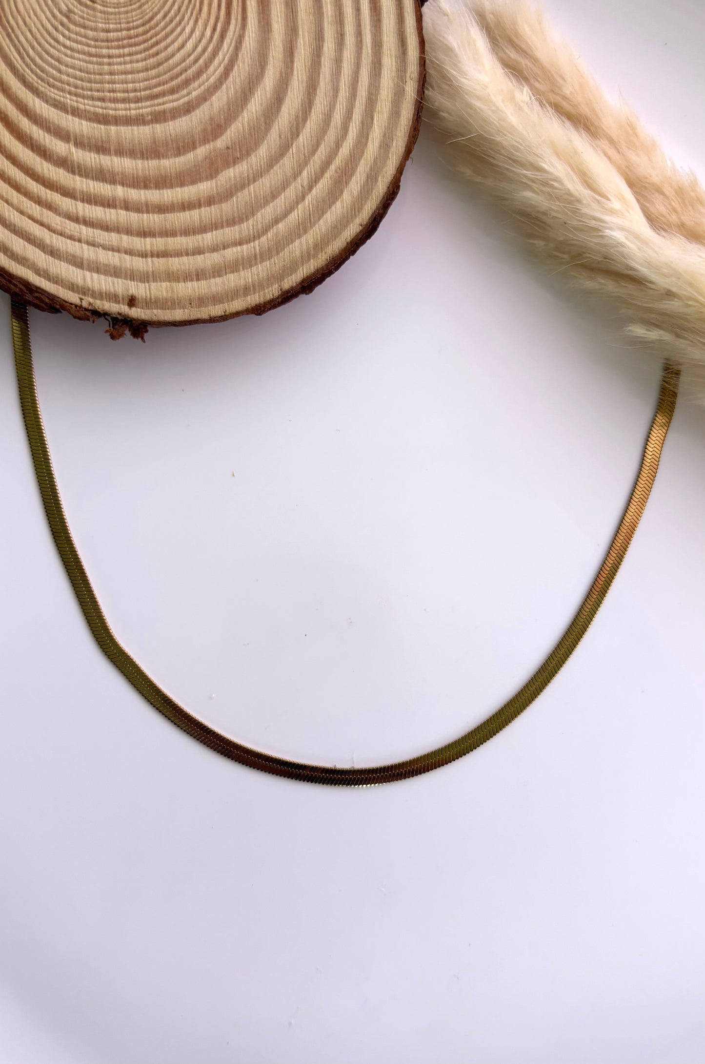 Anti tarnish gold plated snake chain