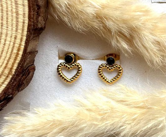 Anti tarnish gold plated stud earrings