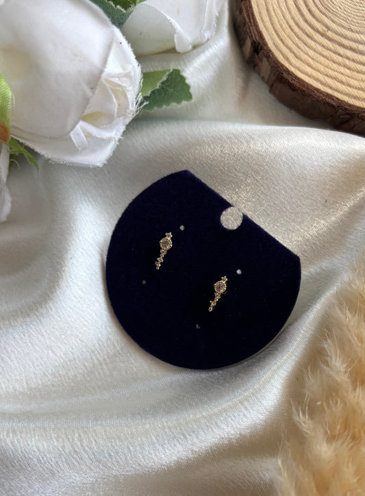 Anti tarnish gold plated stud earrings