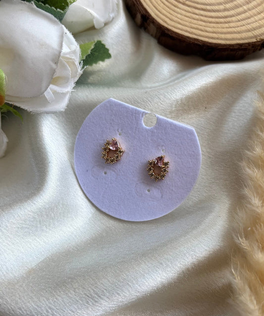 Anti tarnish gold plated stud earring