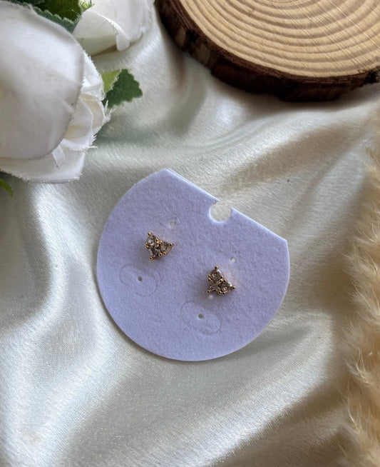 Anti tarnish gold plated stud earrings