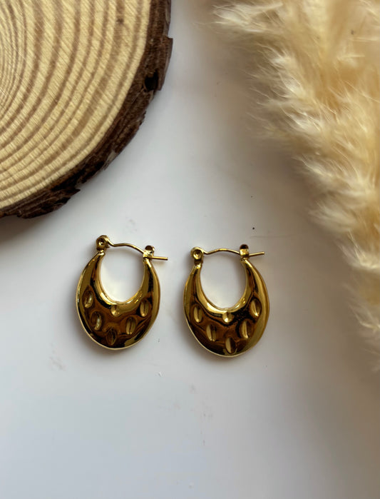 Anti tarnish hoop earrings