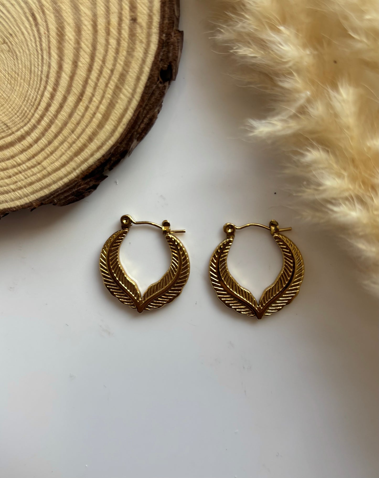 Anti tarnish hoop earrings