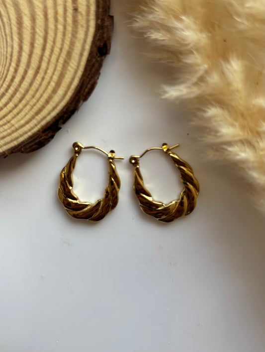 Anti tarnish hoop earrings