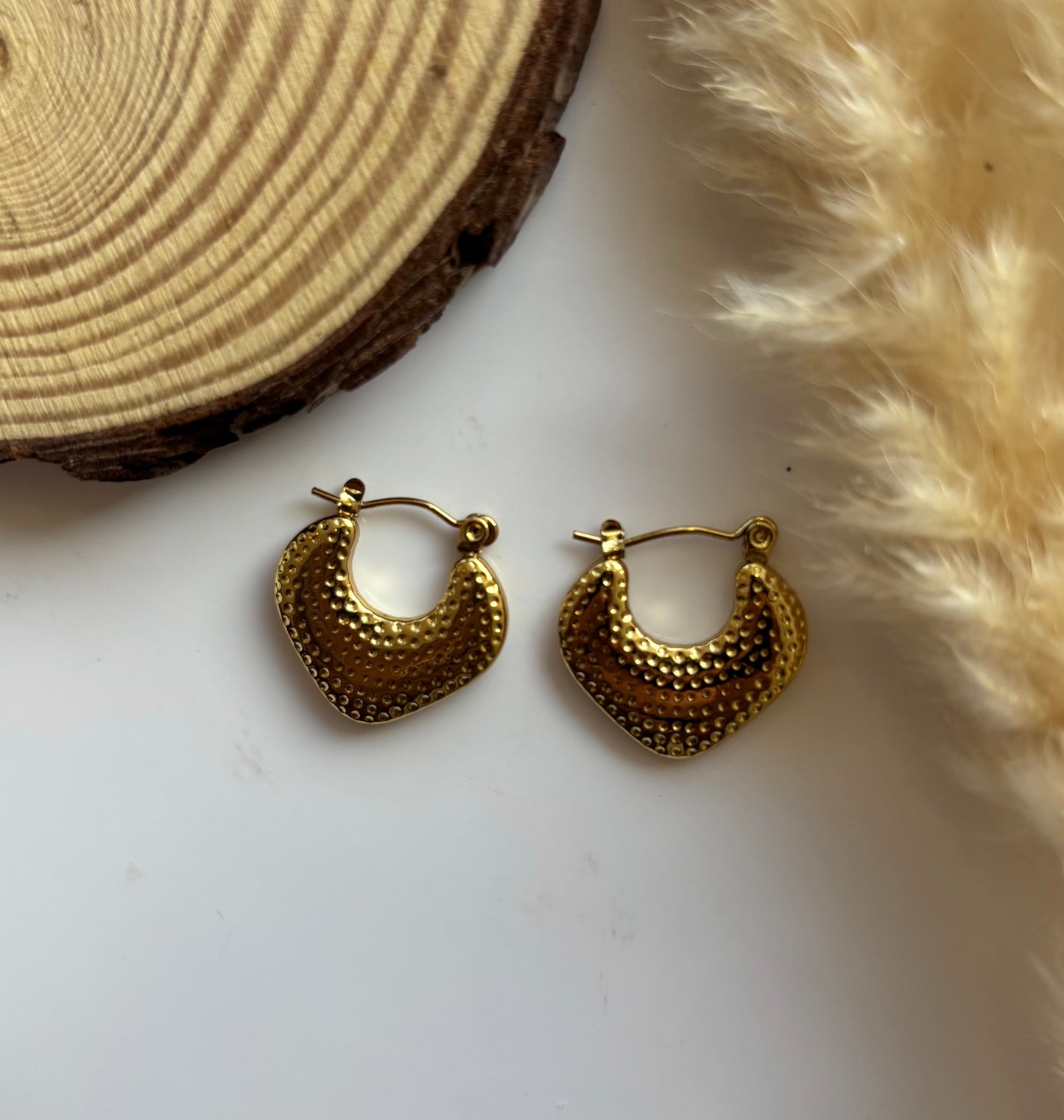 Anti tarnish hoop earrings