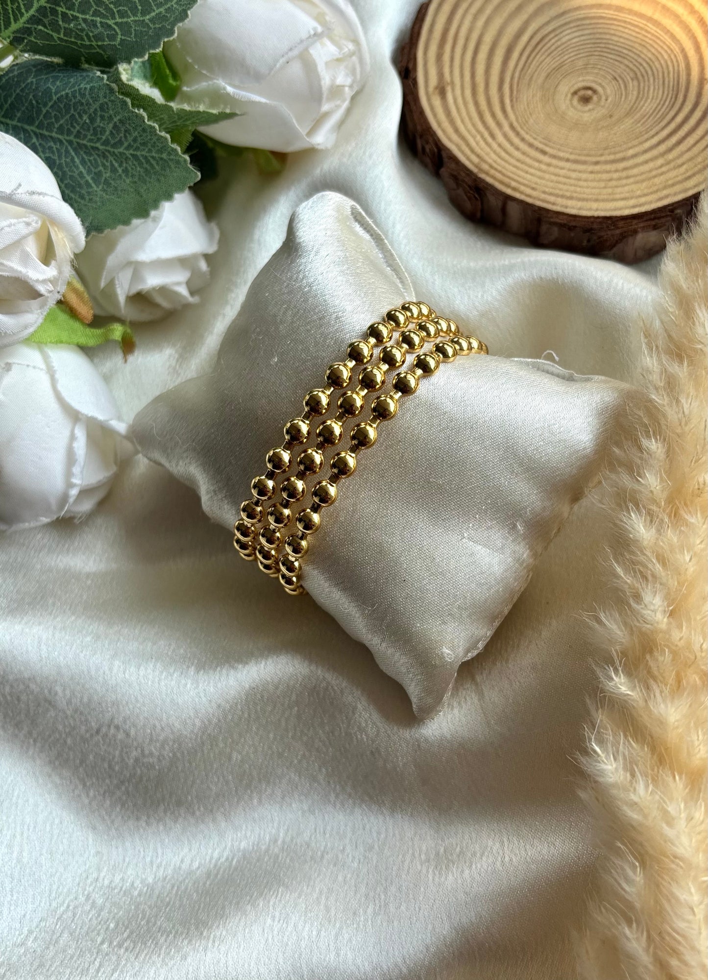 Anti tarnish gold plated adjustable cuff bangle