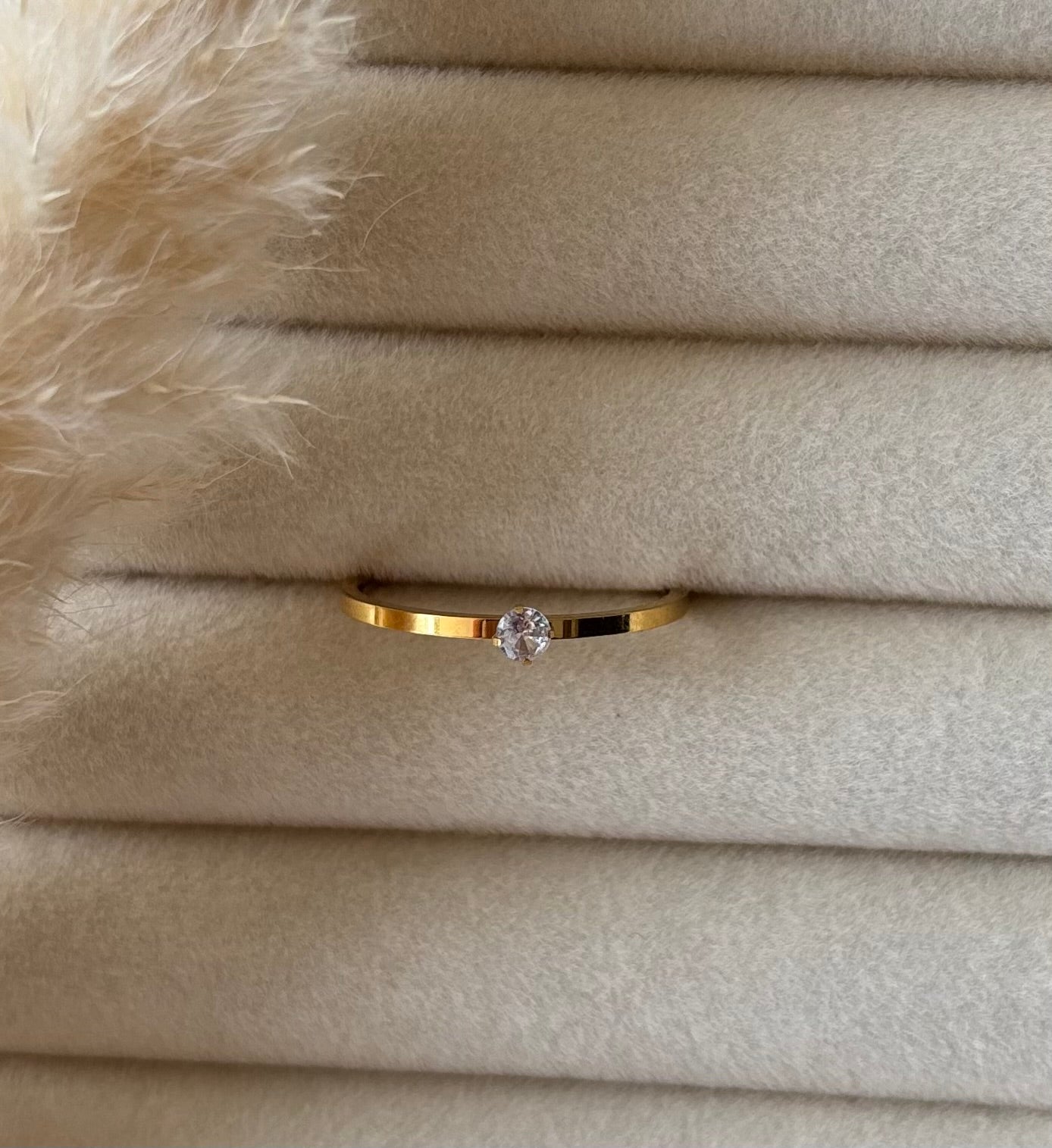 Anti tarnish gold plated ring