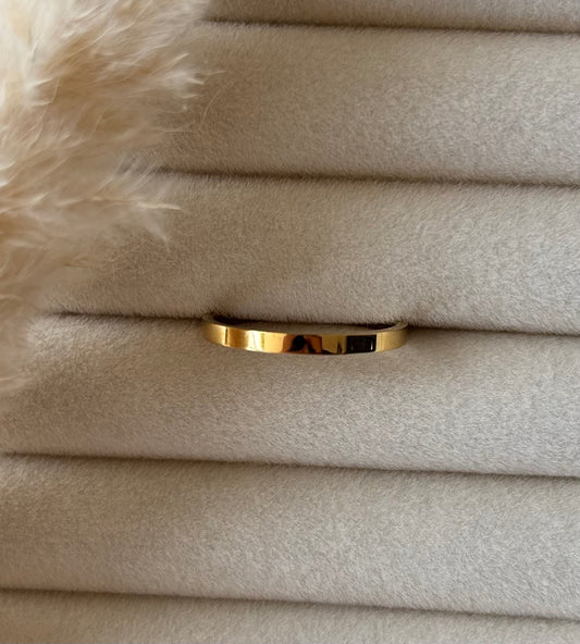 Anti tarnish gold plated ring