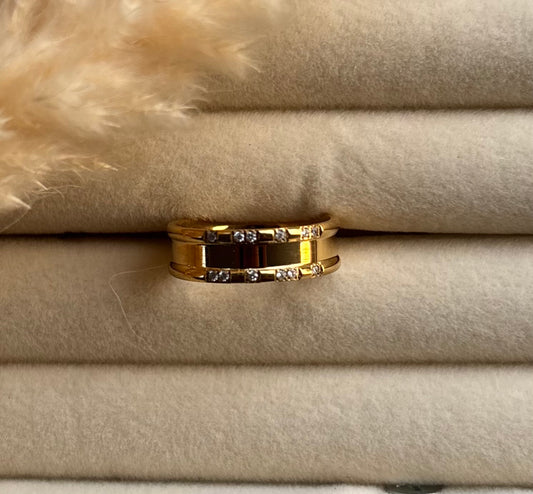 Anti tarnish gold plated ring