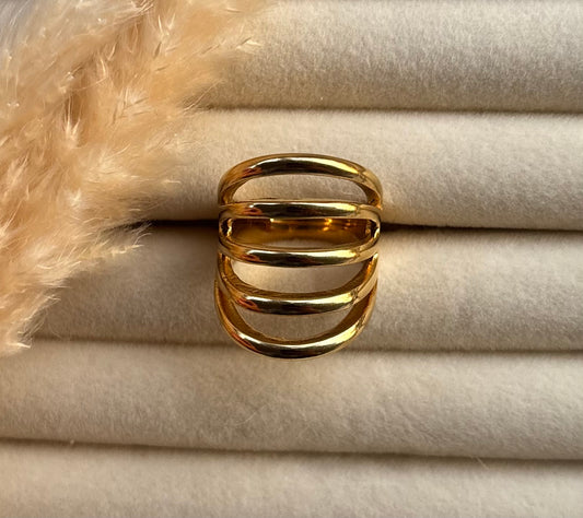 Anti tarnish gold plated ring