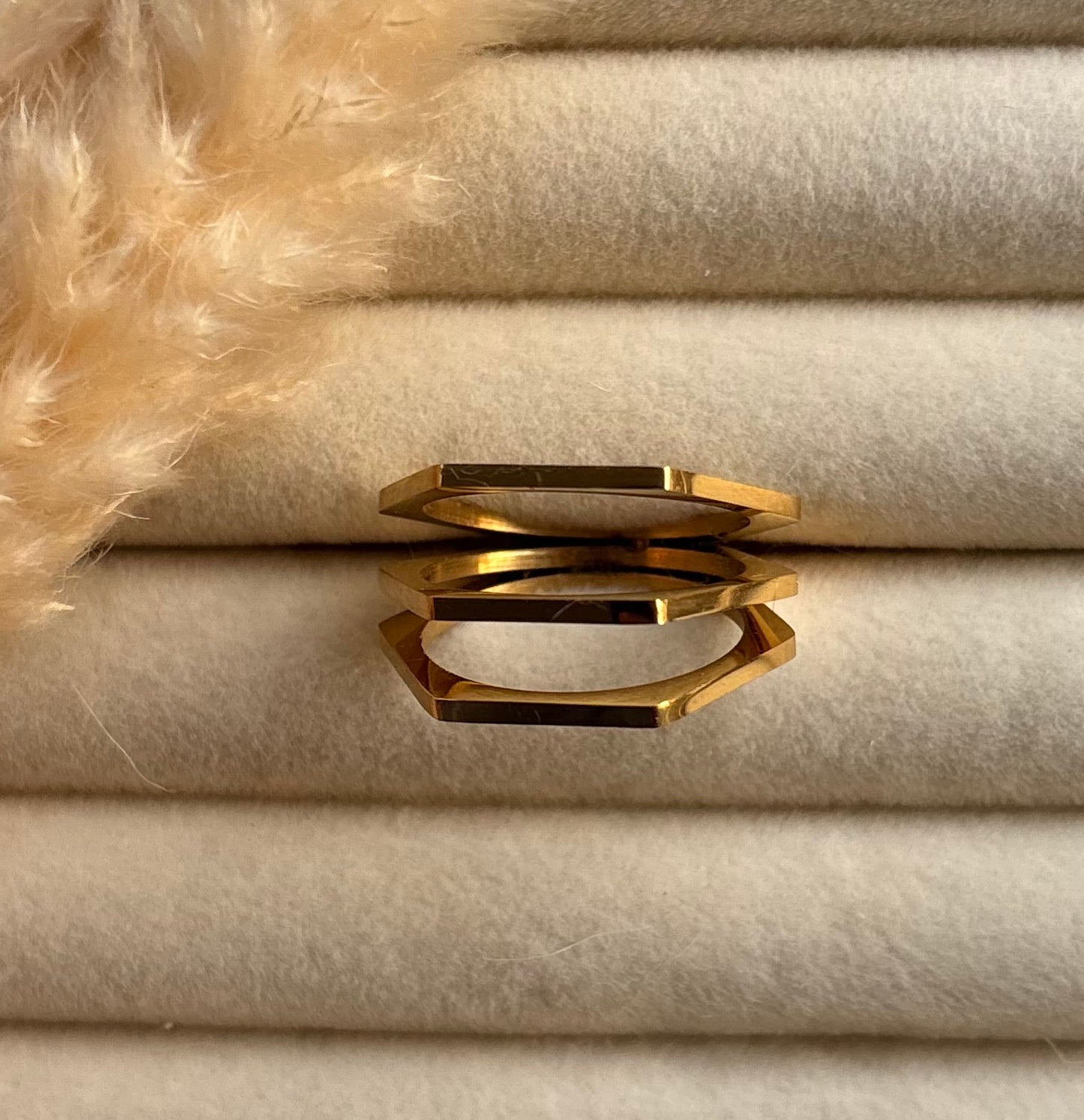 Anti tarnish gold plated ring