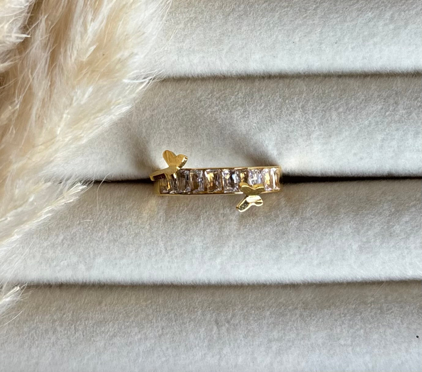 Anti tarnish gold plated ring