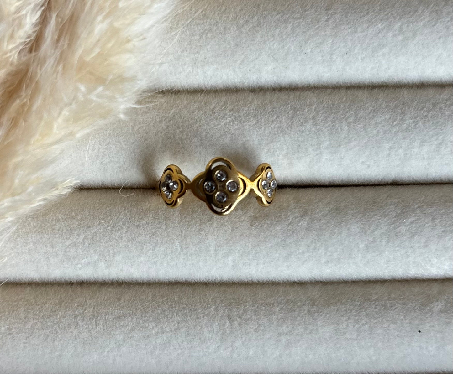 Anti tarnish gold plated ring