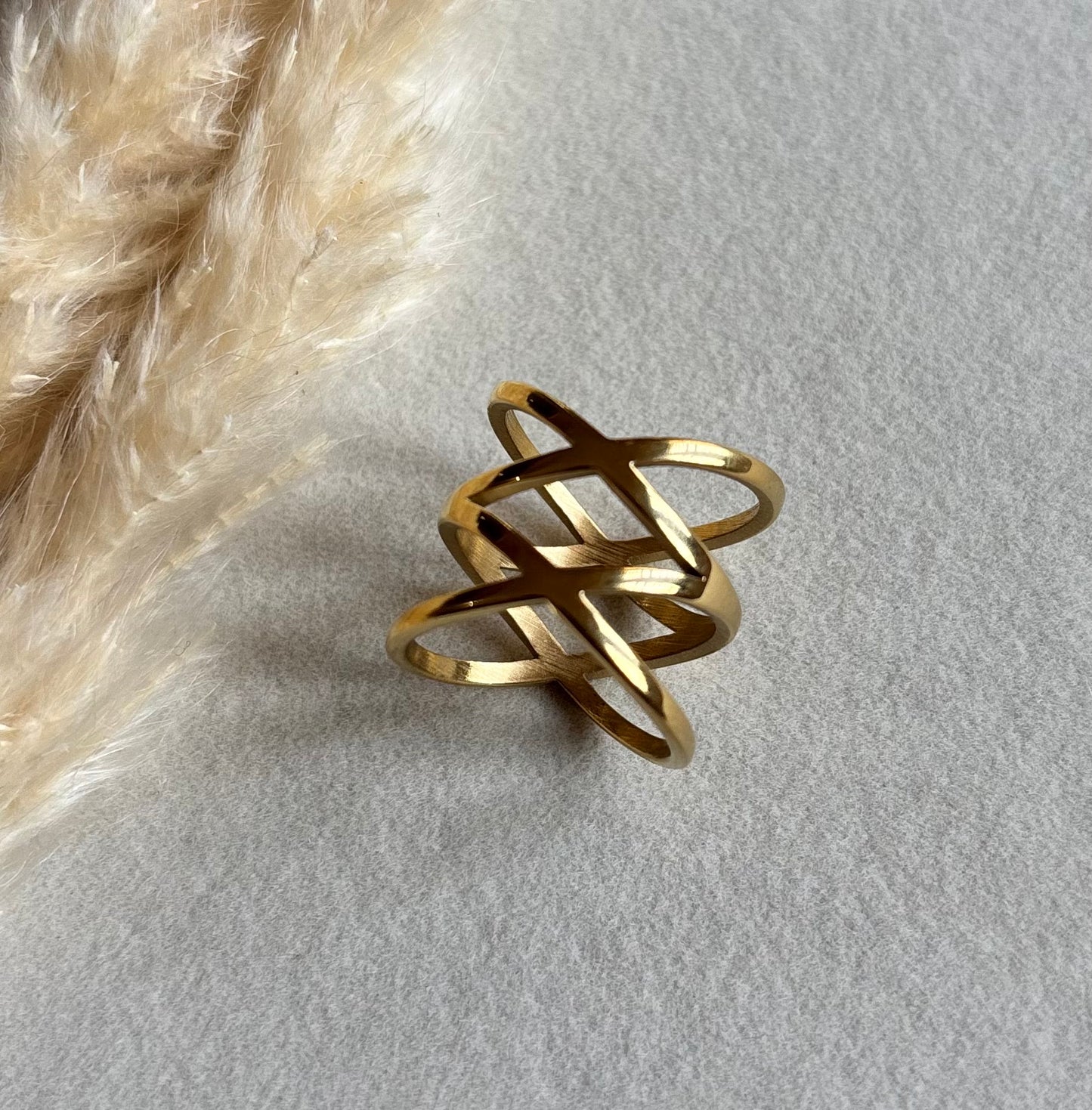 Anti tarnish gold plated ring