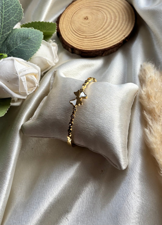 Anti tarnish gold plated bangle diameter 6cm