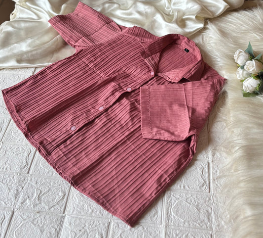 Pink crop top( length - 20 inch,bust-40 )