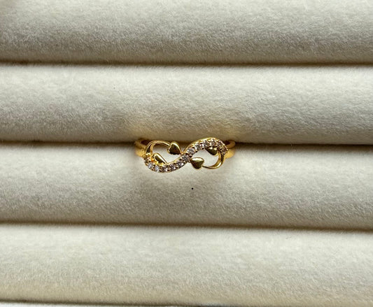 Repolishable infinity stone ring